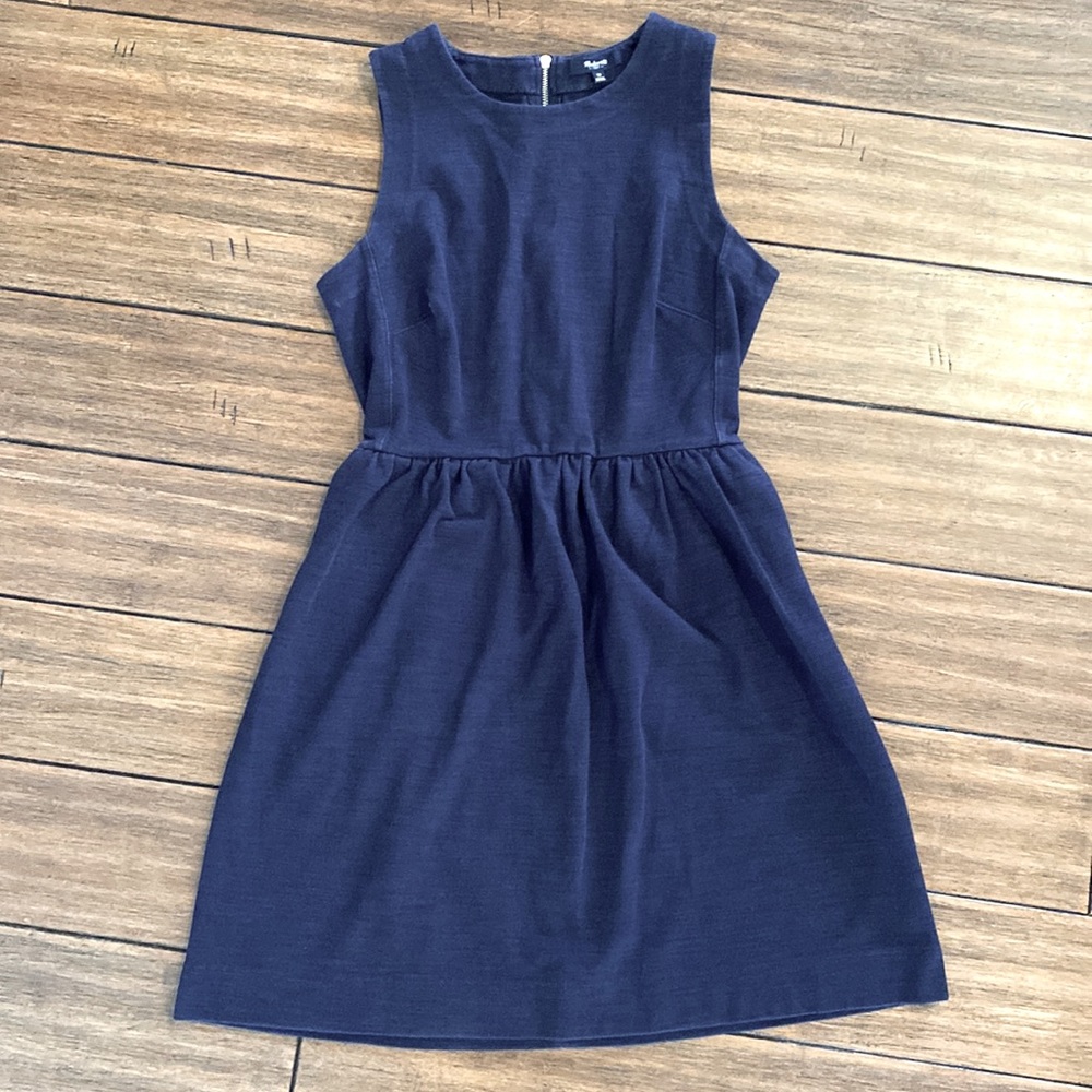 Madewell Navy Blue A-Line Dress